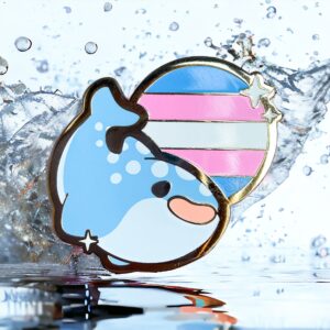 Trans Whale Pin Trans Whale Pin
